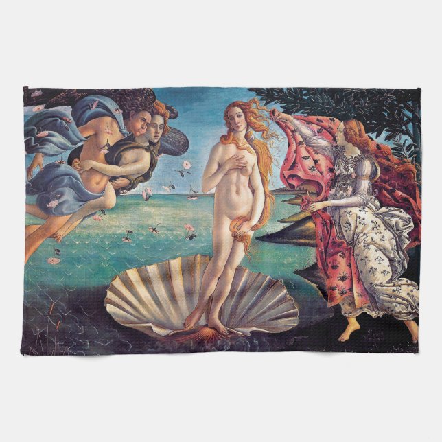 Paño De Cocina Sandro Botticelli - Nacimiento de Venus - Bella Ar (Horizontal)