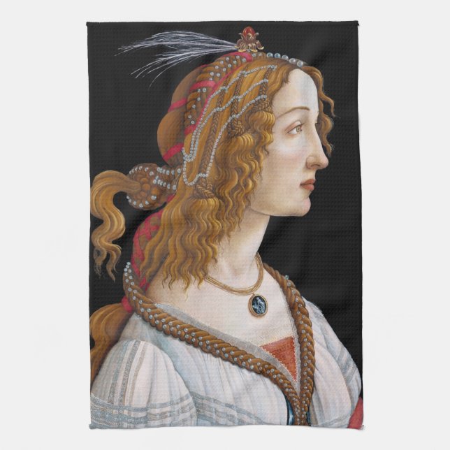 Paño De Cocina Sandro Botticelli - Retrato de Simonetta Vespucci (Vertical)