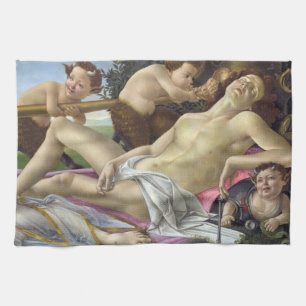 Paño De Cocina Sandro Botticelli - Venus y Marte, lado derecho