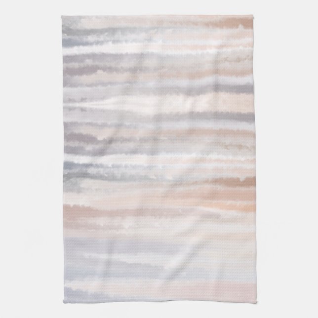 Paño De Cocina Sandy Beach Summer Tan Abstract Watercolor (Vertical)