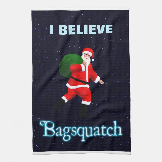 Paño De Cocina Santa Claus - Bagsquatch (Vertical)
