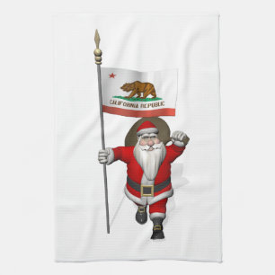 Paño De Cocina Santa Claus Con El Fin De California