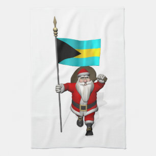 Paño De Cocina Santa Claus Con El Fin De Las Bahamas