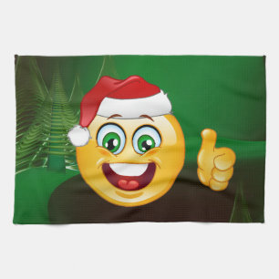 Paño De Cocina santa claus emojis