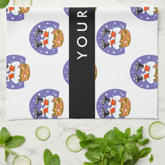 Paño De Cocina Santa Claus En Chimney, Nieve, Navidades, Año Nuev (Doblado)