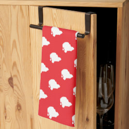 Paño De Cocina Santa Claus en rojo