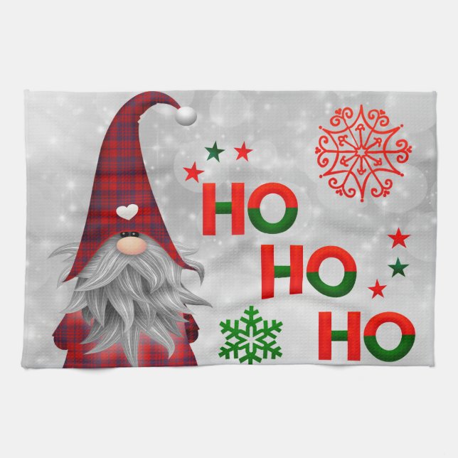 Paño De Cocina Santa de Navidad (Horizontal)