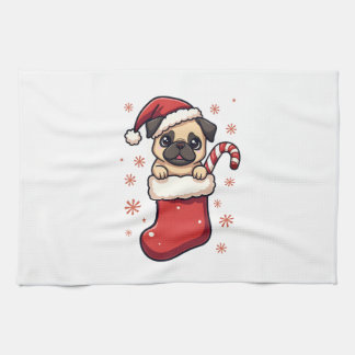 Paño De Cocina Santa Pug Delight