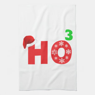 Paño De Cocina santa se ríe de navidad