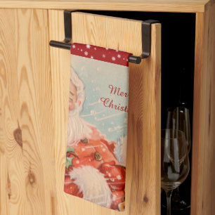 Paño De Cocina Santas Sleigh