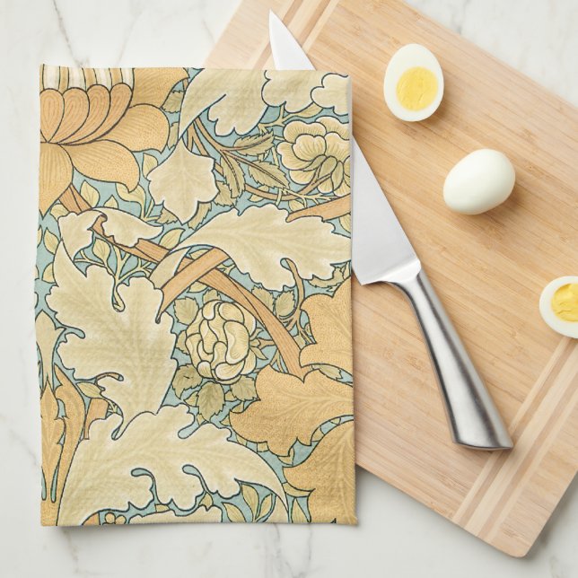 Paño De Cocina Santiago por William Morris, Acanthus Sale (Doblado Cuarto)