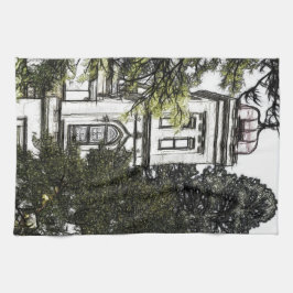 Paño De Cocina Santuario entre los árboles