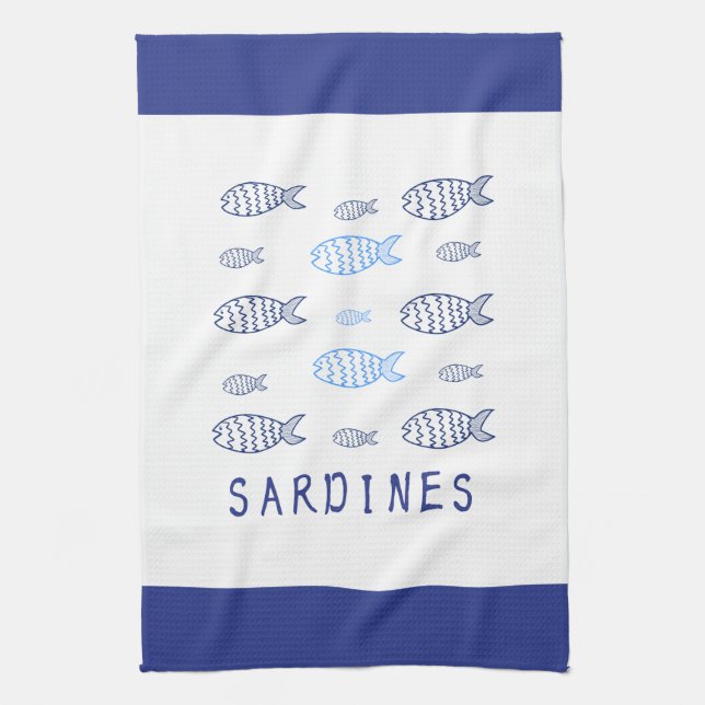 Paño De Cocina Sardinas (Vertical)