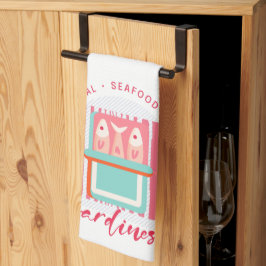 Paño De Cocina Sardinas Caprichosas Playa Costera