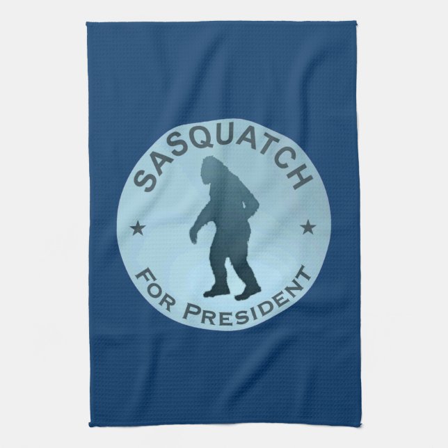 Paño De Cocina Sasquatch Para Presidente (Vertical)