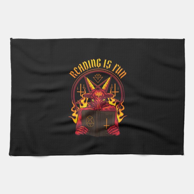 Paño De Cocina Satanic Pagan Goat Premium (Horizontal)