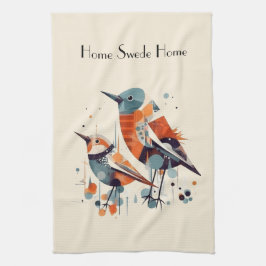 Paño De Cocina Scandi Aviary Duet, personalizado