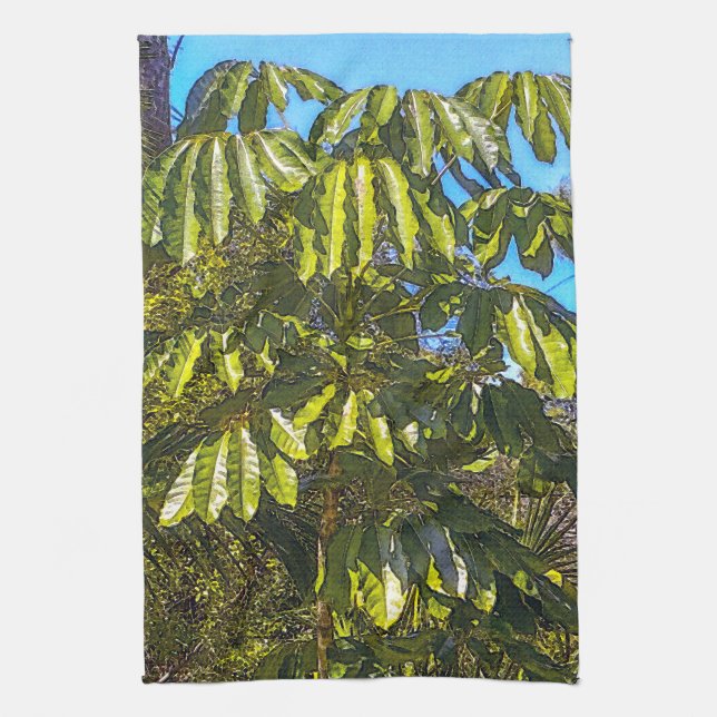 Paño De Cocina Schefflera Umbrellas Kitchen Towel 2 (Vertical)