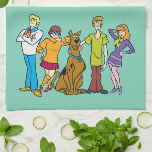 Paño De Cocina Scooby-Doo   Grupo entero 14 Mystery Inc