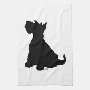 Paño De Cocina Scottie Dog sentado