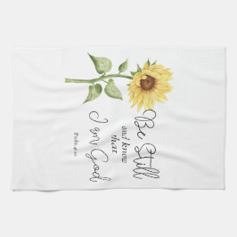 Paño De Cocina Sé y sé que soy Dios Girasol