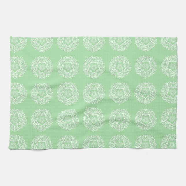 Paño De Cocina Seafoam Mandala (Horizontal)
