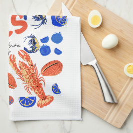 Paño De Cocina Seafood Beach Fisherman Ocean Tropical Quote 