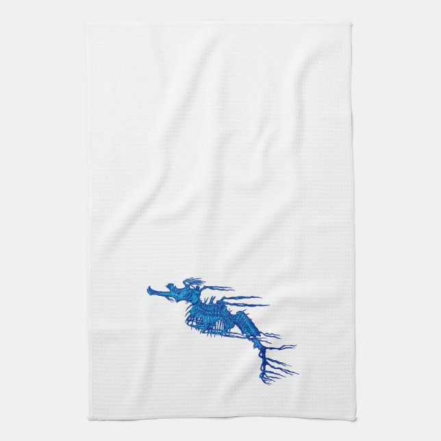Paño De Cocina Seahorse azul (Vertical)