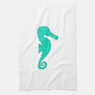 Paño De Cocina Seahorse verde azulado