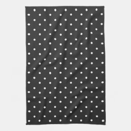 Paño De Cocina Seamless black and white polka dot pattern 