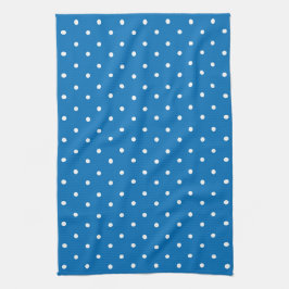 Paño De Cocina Seamless blue background polka dot pattern 