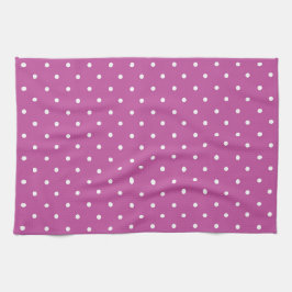 Paño De Cocina Seamless magenta background polka dot pattern