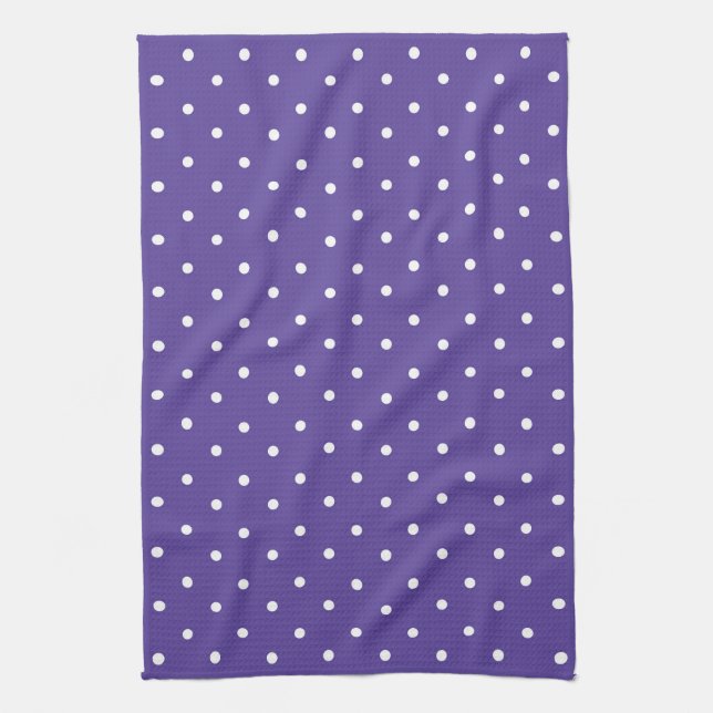 Paño De Cocina Seamless  medium purple polka dot pattern (Vertical)
