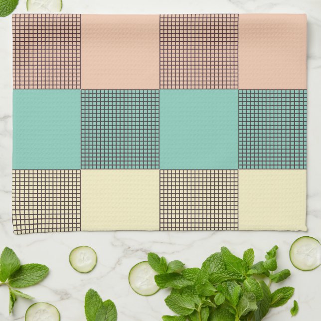Paño De Cocina Seamless plaid pattern   (Doblado)