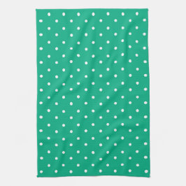 Paño De Cocina Seamless solid teal polka dot pattern