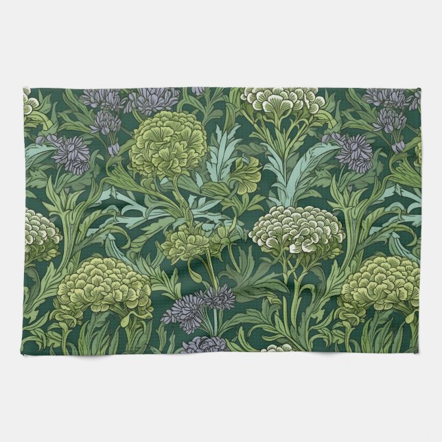 Paño De Cocina Seamless William Morris style floral pattern (Horizontal)