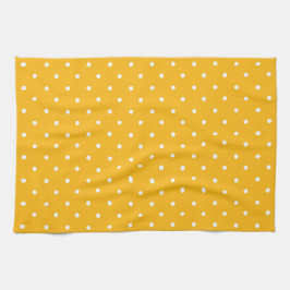 Paño De Cocina Seamless yellow-orange  polka dot  pattern 