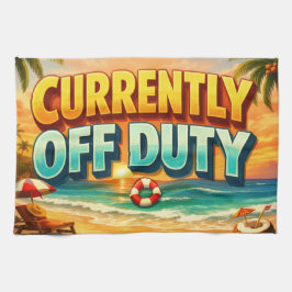 Paño De Cocina Seascape Coastal Currently Off Duty Artwork