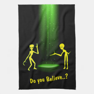 Paño De Cocina Secuestro de extranjeros de OVNI 👽 ¿Crees?