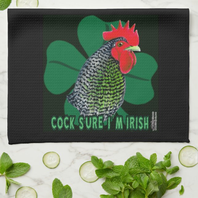 Paño De Cocina ¡Seguro que soy irlandés! (Doblado)