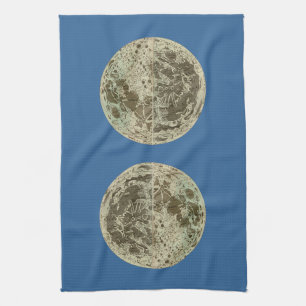 Paño De Cocina Selenografía de Bowles o un mapa de la luna - 1780