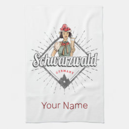 Paño De Cocina Selva negra Baden-Württemberg Alemania Vintage