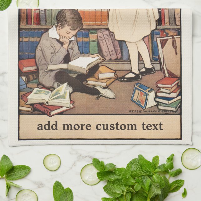 Paño De Cocina Semana del libro infantil de Jessie Willcox Smith (Doblado)