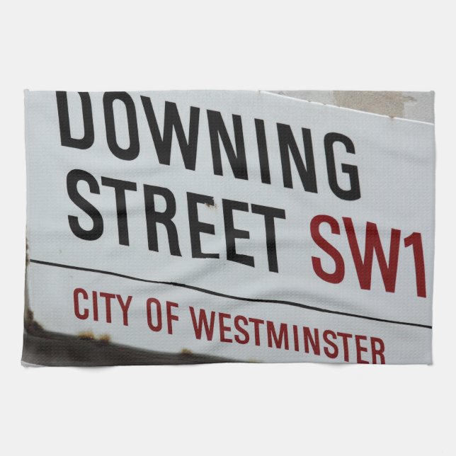 Paño De Cocina señal de Downing Street (Horizontal)
