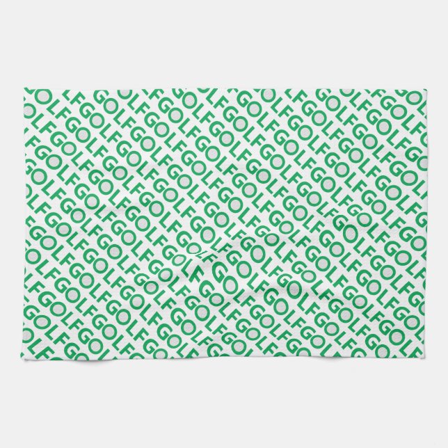 Paño De Cocina señal de golf (Horizontal)