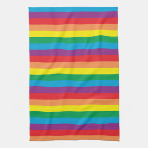 Paño De Cocina Sencillamente patrón arco iris