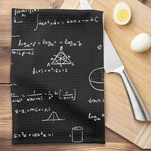 Paño De Cocina Sencillas ecuaciones matemáticas de álgebra manusc