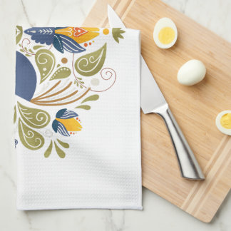 Paño De Cocina Sencillo Arte Folclórico Eslavo