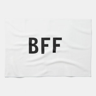 Paño De Cocina Sencillo minimalista BFF mejores amigos familia no