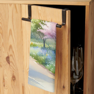 Paño De Cocina Sendero del País de la Flor Encantada